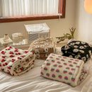 Axyaa Retro Jacquard Cashmere Blended Sofa Nap Blanket, Multifunctional & Thick Lambskin Blanket
