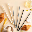 Axyaa Silicone Toast Tongs: Non-Slip Kitchen Cooking Tool Clamp BBQ Salad Trivet