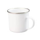 Axyaa 350ML White Enamel Sublimation Coffee Mug for Home and Coffee Shop