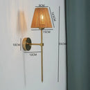 Axyaa Boho Rattan Geometric Wall Lamp Shade for Home Decor.