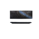 Axyaa Ceramic Sushi Dish: Japanese Style Flat Plate, Rectangular Hotel Tableware