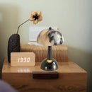 Axyaa Marble Black Metal LED Night Light Touch Switch Bedroom Decor Lamp