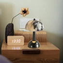 Axyaa Marble LED Night Light Black Metal Touch Switch Art Deco Bedroom Lamp