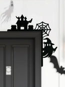 Axyaa Halloween Ghost & Spider Web Wooden Door Corner Decor