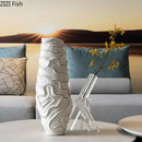 Axyaa Irregular Ceramic Vase for Modern Home Decor & Floral Arrangements