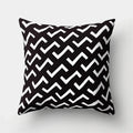 Axyaa Geometric Star Square Pillow Cover - Modern Home Decor Art Print