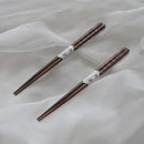 Axyaa Walnut Tortoise Shell Cut Wood Chopsticks - Household Gift