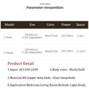 Axyaa Copper LED Pendant Light: Minimalist Nordic Decor for Bedroom, Living Room, Kitchen.
