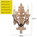 Axyaa Antique Carved Wood Wall Lamp for Living Room, Dining Room, Bedroom & More