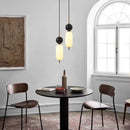 Axyaa Marble Stone Pendant Lights for Hotel Bedroom - Modern Luxury Chandeliers & Ceiling Lamps