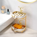 Axya Gold Soap Box Wall Mounted High-Grade Storage Rack