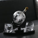 Axyaa Globe Whisky Decanter Set - Home Bar Tools & Accessories