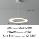 Axyaa Modern Ring Pendant Light for Living Room, Dining Room & Study