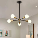 Axyaa Nordic Sputnik Black Gold Chandelier LED E27 Modern Pendant Light