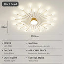 Axyaa Modern LED Chandelier - Fireworks Decorative Lights for Dining & Living Room