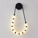 Axyaa Glass Ball Wall Lamp Cream - Modern Minimalist Bedroom Beads Decoration