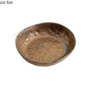 Axyaa Retro Hammer Pattern Ceramic Plate Set for Molecular Cuisine and Dining