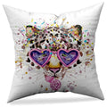 Axyaa Animal Print Pillowcase in Peach Skin Fabric - Modern Simple Cartoon Design