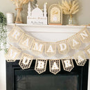 Ramadan Wooden Banner | Axyaa Muslim Hanging Decor for Eid & Ramadan
