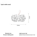 Axyaa Acrylic Flower Chandelier: Modern Lighting Fixture for Bedroom and Dining Room