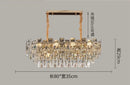 Axyaa Crystal Pendant Light: Modern Luxury Chandelier for Living Room, Bedroom, Dining Room