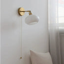 Axyaa Japanese Style LED Wall Sconce Glass Rotate Stair Light Fixtures