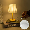 Axyaa Nordic Pleated Table Lamp USB Art Light for Bedroom Decor