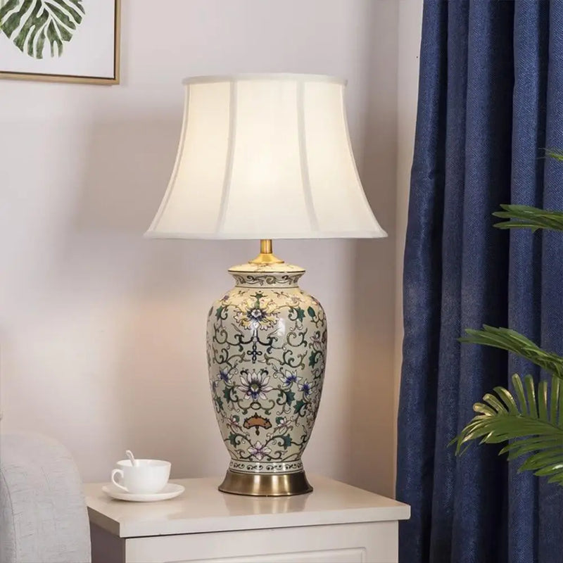 Axyaa Classic Ceramic Table Lamp: American Room Decor, European Retro Design