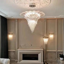 Axyaa Luxury Crystal LED Chandelier for Home Living Room Restaurant Hotel Staircase