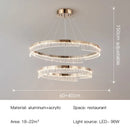 Axyaa Modern LED Chandeliers Acrylic Pendant Lights for Home & Restaurant
