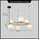 Axyaa Modern Glass Pendant Light for Living Room and Restaurant Chandelier
