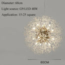 Nordic Snowflake Chandelier by Axyaa: Luxury LED Living Room Light with Atmosphere & Style
