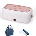 Axyaa Electric Heated Lunch Box - Stainless Steel Food Warmer for Travel and Office