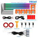Axyaa 18-in-1 Car Ambient Lights - RGB 64 Colors, APP Control