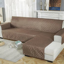 Axyaa Waterproof L Shape Sofa Cover: Non-Slip Couch Slipcover for Pets & Kids