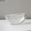 Axyaa Ice Texture Vase, Desk Decoration, Floral Arrangement, Aesthetic Room Decor
