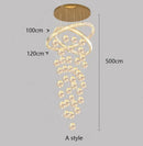 Axyaa LED Ceiling Lamp Chandelier for Modern Bedroom and Dining Room