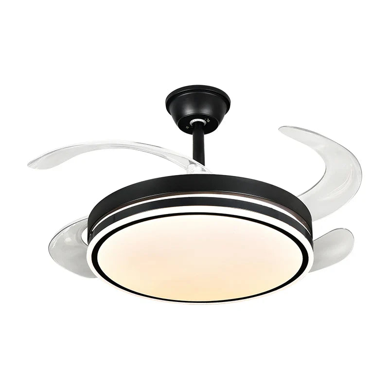 Axyaa LED Fan Lamp: Modern Invisible Chandelier for Living Room, Bedroom & Dining Room