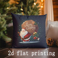 Axyaa Christmas Sheep & Santa Cushion Covers for Sofa, Bedroom & Car