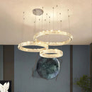 Axyaa Crystal Chandeliers: Modern LED Ceiling Lighting for Living Room