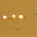 Axyaa Modern LED Chandelier Pendant Ceiling Light for Indoor Dining Room Lighting