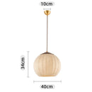 Axyaa French Style Fabric Pendant Lights for Dining, Bedroom, Study - Wabi Sabi Retro