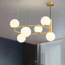 Axyaa Glass Chandelier: Luxury Nordic Designer G9 Hanging Lights for Home Décor