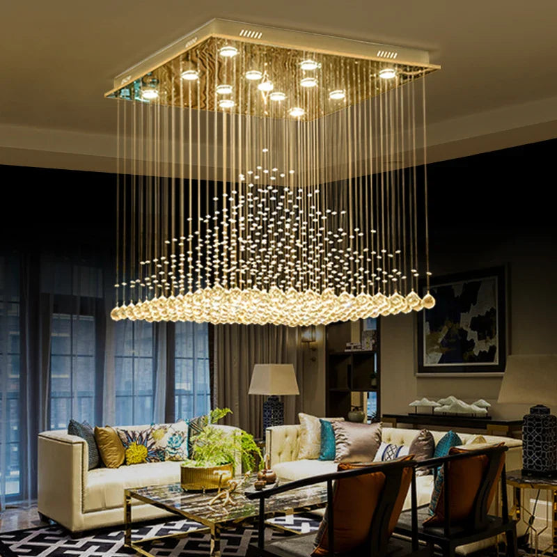 Axyaa Duplex Villa Hotel Crystal Chandelier: Simple Fashion, Creative Atmosphere