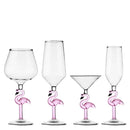Axyaa Pink Flamingo Stem Goblet Champagne Martini Glass for Bar Party