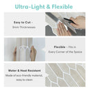 Axyaa 3D Hexagon Peel and Stick Wall Panels - Set of 10