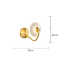Axyaa Modern Glass Copper Wall Lamp for Elegant Home Lighting