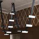 Axyaa Leather LED Pendant Chandelier for Modern Living Room & Dining Area