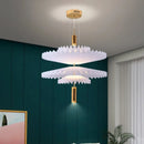 Axyaa Modern Pleated Chandelier for Restaurant & Bar Counters
