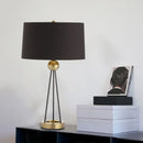 Axyaa Nordic Black Floor Lamp Modern Art LED Decorative Standing Light